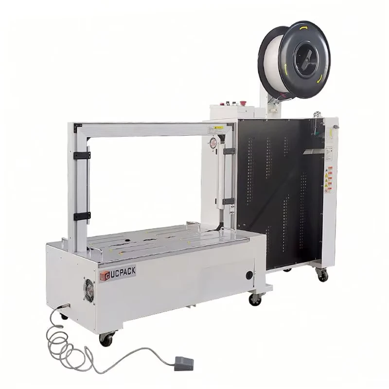 Electric-Automatic-Heavy-Goods-Boxes-Corrugated-Carton-Bricks-Horizontal-Wrapping-Strapping-Machine-Pp-Belt-Banding-Machine