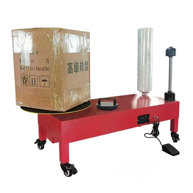 Electric-Automatic-Wrapping-Machine-for-Commodity-Pallets-Carton-Boxes-Plastic-Case-Packaging-Easy-to-Operate