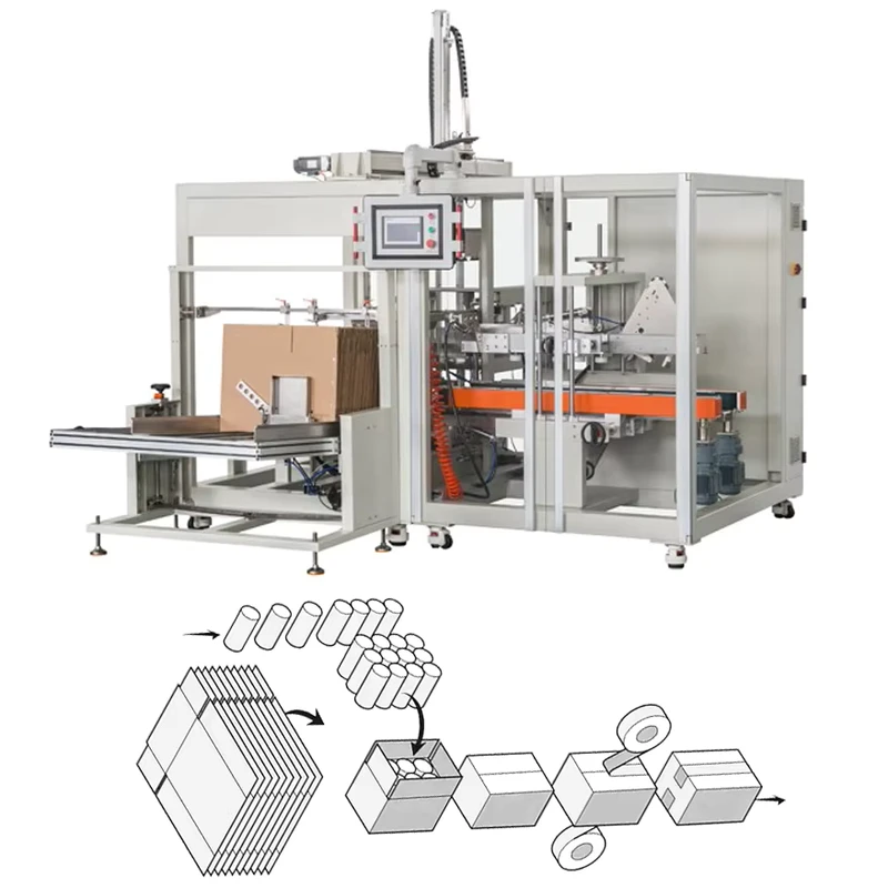 Factory-Direct-Supply-Top-Loading-Automatic-case-Packer-Carton-Box-case-Packing-Machine