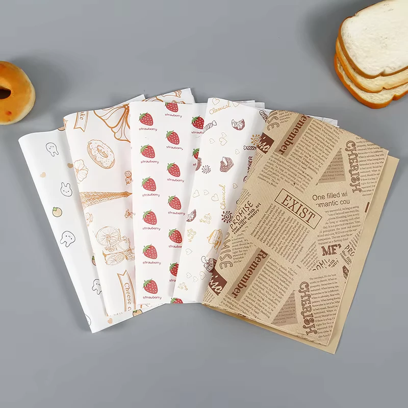 Factory-Issued-Biodegradable-Disposable-PE-Coated-Printing-Recycled-Paper-Wrapping-Unique-Personality-Hot-Dogs-Burgers