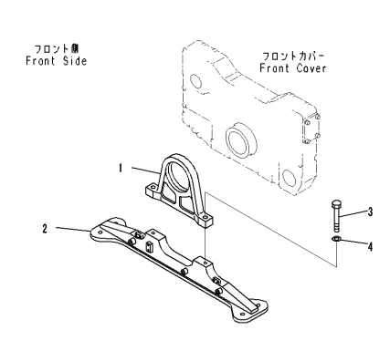 For-Komatsu-Original-Packing-Construction-Machinery-Parts-Bracket-Models-561-01-81211-561-01-61121