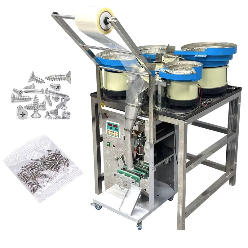 Four-Head-Customizable-PLC-Control-Button-Nail-Nut-Bolt-Screw-Accessories-Filling-Hardware-Parts-Quantitative-Packaging-Machine