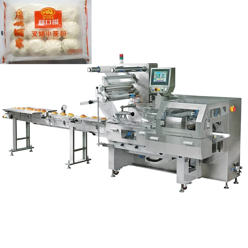 Frozen-seafood-dumplings-hamburgers-horizontal-flow-wrapper-packaging-machine-cantilever-frame-box-motion-end-seal-full-SUS304