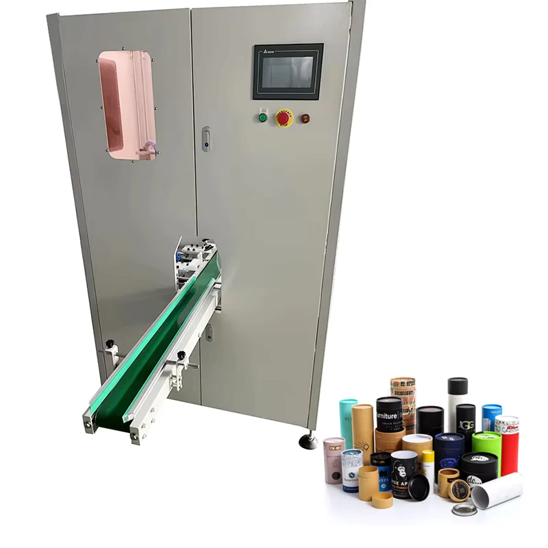 Full-Auto-Electric-Paper-Tube-Gluing-Sheet-Feeding-and-Pressing-Machine-for-Food-Beverage-Easy-to-Operate