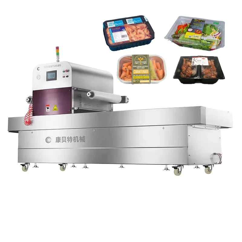 Full-Automatic-CE-Tray-Sealing-Packing-Machine-Seafood-Premade-Dishes-Continuous-MAP-Tray-Sealing-Machine-for-Meat-Products-Food