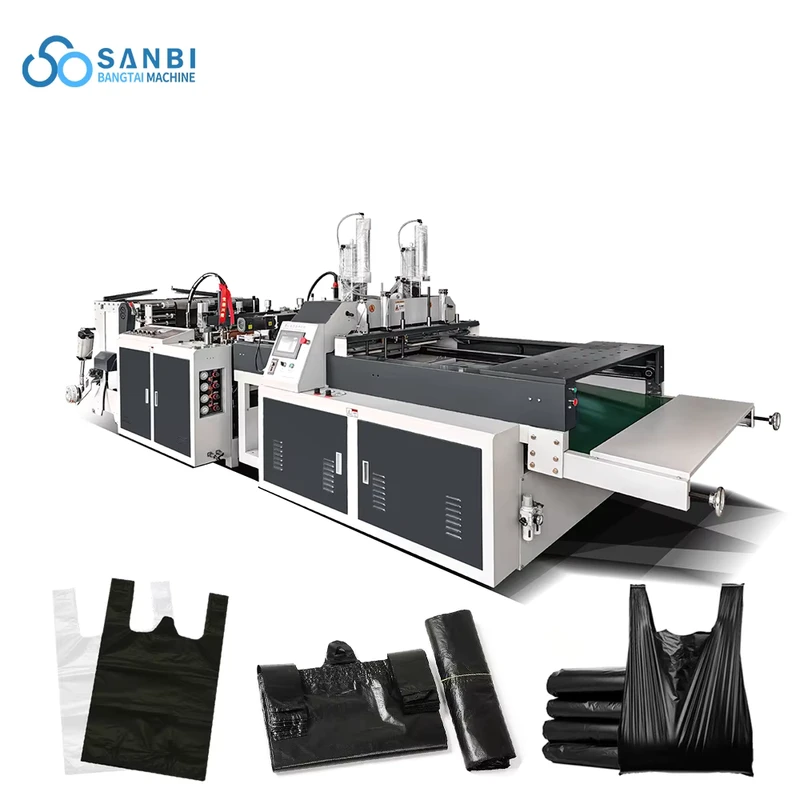 Fully-Automatic-Black-Plastic-Carry-Vest-Bag-Making-Machine-Nylon-Bags-Manufacture-Making-Machine