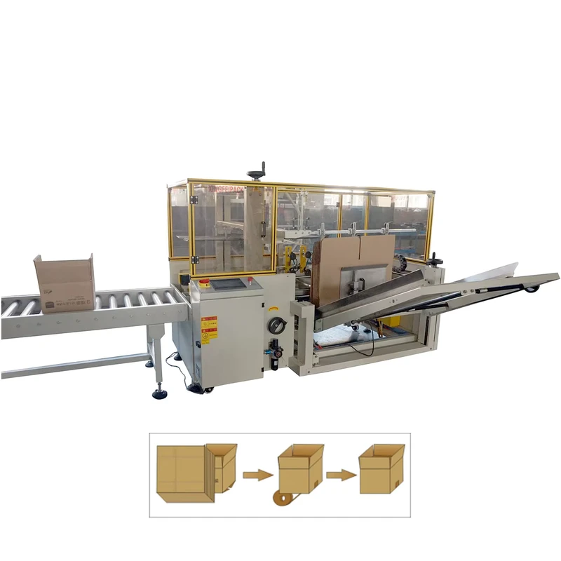 Fully-Automatic-Cartoning-Erector-Bottom-Tape-Sealing-Box-Packing-Sealing-case-Carton-Erector-Machine-For-Boxes