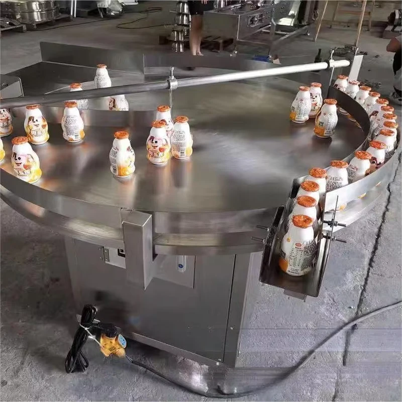 Fully-Automatic-Disc-Sorting-and-Bottle-Unscrambling-Glass-Plastic-Round-Turntable-Bottle-Unscrambler-Machine-1