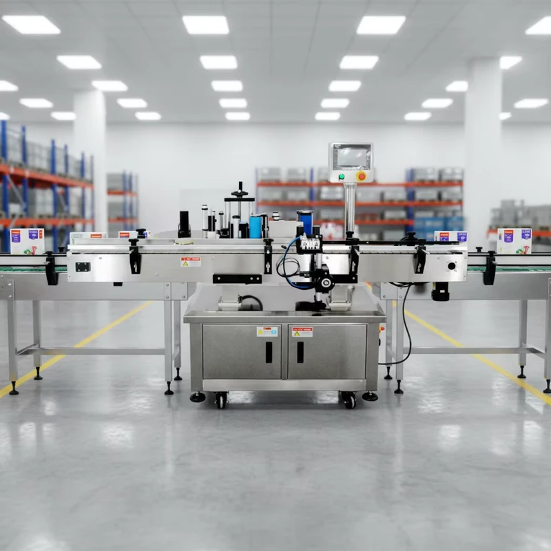 Fully-Automatic-Electric-PLC-High-Precision-Flat-Labeling-Machine-for-Glass-Round-Bottles-and-Cans