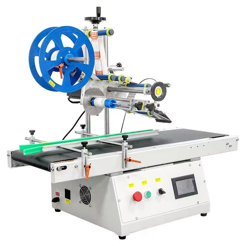 Fully-Automatic-Electric-Portable-Desktop-Tabletop-Flat-Surface-Labeling-Machine-Bottles-Paper-Packaging-High-Efficiency-Motor