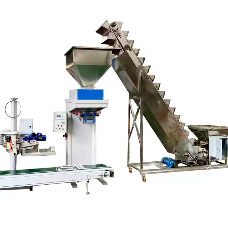 Fully-Automatic-Heat-Sealing-Wrapping-Gluing-Packaging-Machine-Food-Grade-High-Capacity-15-50kg-bag-Production-Line-Supporting