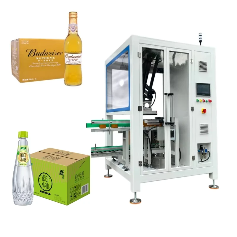 Fully-Automatic-High-Speed-Pick-up-and-Place-Bottle-Carton-Packing-Cartoning-Machine-Grab-case-Packer-Sealing-Packaging-Line
