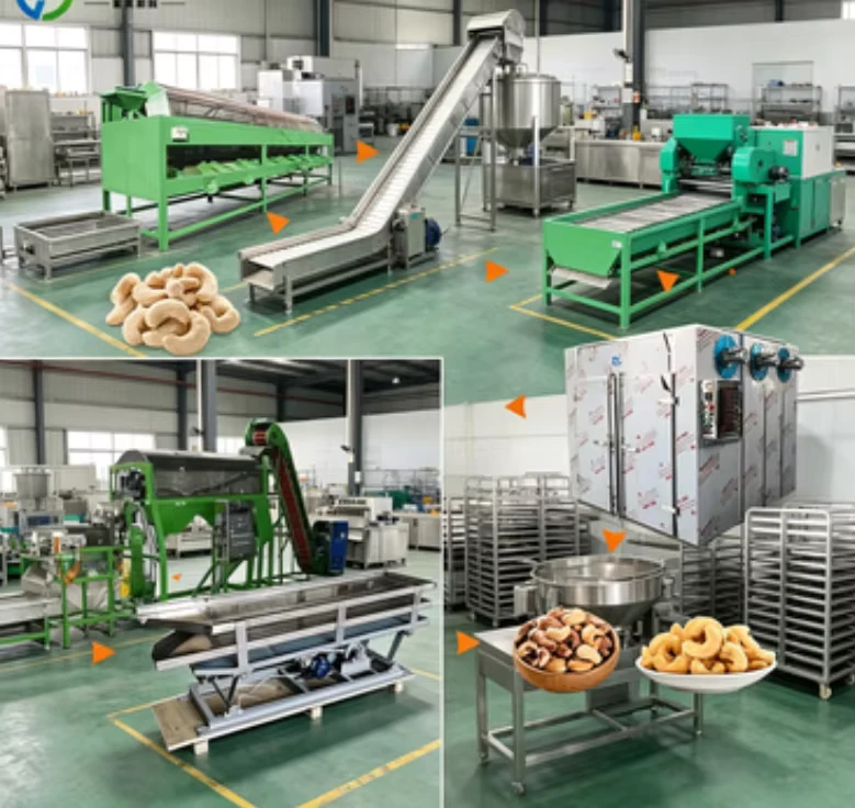 Fully-Automatic-Industrial-Nut-Processing-Production-Line-Roasting-Drying-Cooling-Peeling-Sorting-Packaging-Conveyor-Line