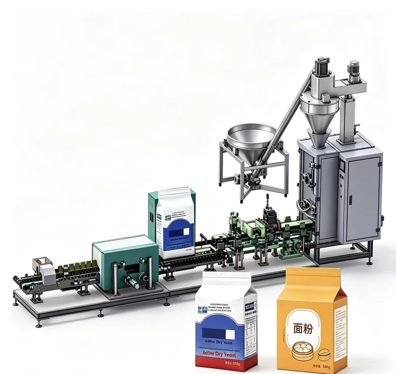 Fully-Automatic-Roll-Film-Powder-Six-Sided-Vacuum-Packaging-Machine