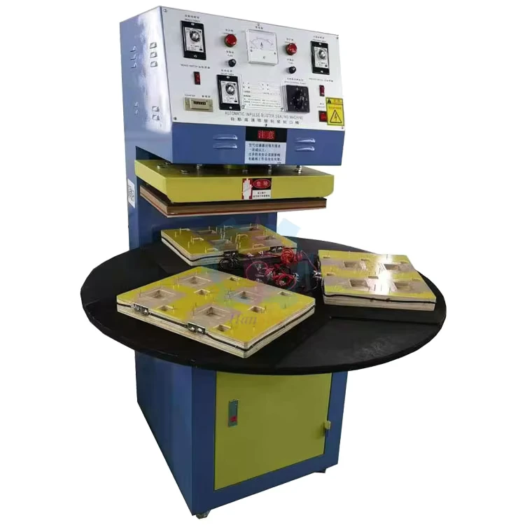 Hanshu-3-Station-Table-Automatic-Blister-Sealing-Machine-for-PVC-PET-Blister-5-8-10KW-Power-CE-Certified
