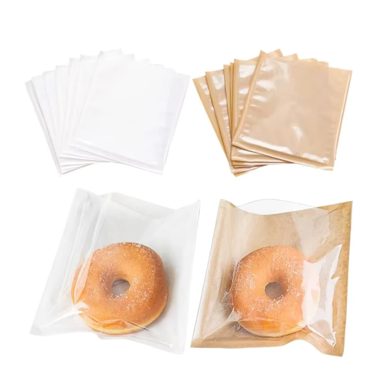 Heat-Sealable-Bakery-Bags-Bread-Packaging-Bag-Brown-Krraft-Paper-Food-Bag-With-Window-for-Sandwich-Candy-Snack