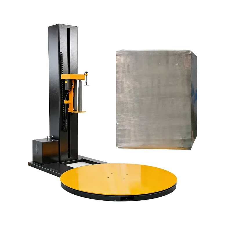 Heavy-Duty-Turntable-Semi-Automatic-Pallet-Wrapping-Machine-With-Scales-and-PLC-Wrapping-Machine
