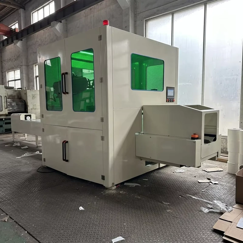 High-Accuracy-Full-Servo-Driven-Log-Saw-Cutting-Machine-for-Toilet-Paper-Production