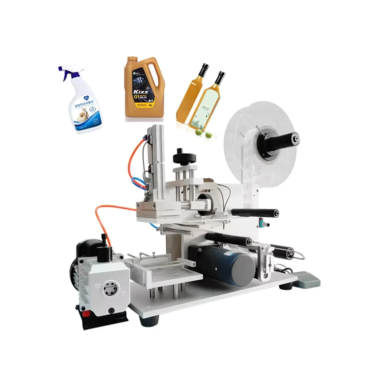 High-Accuracy-Semi-Automatic-Electric-Driven-220V-Flat-Surface-Labeling-Machine