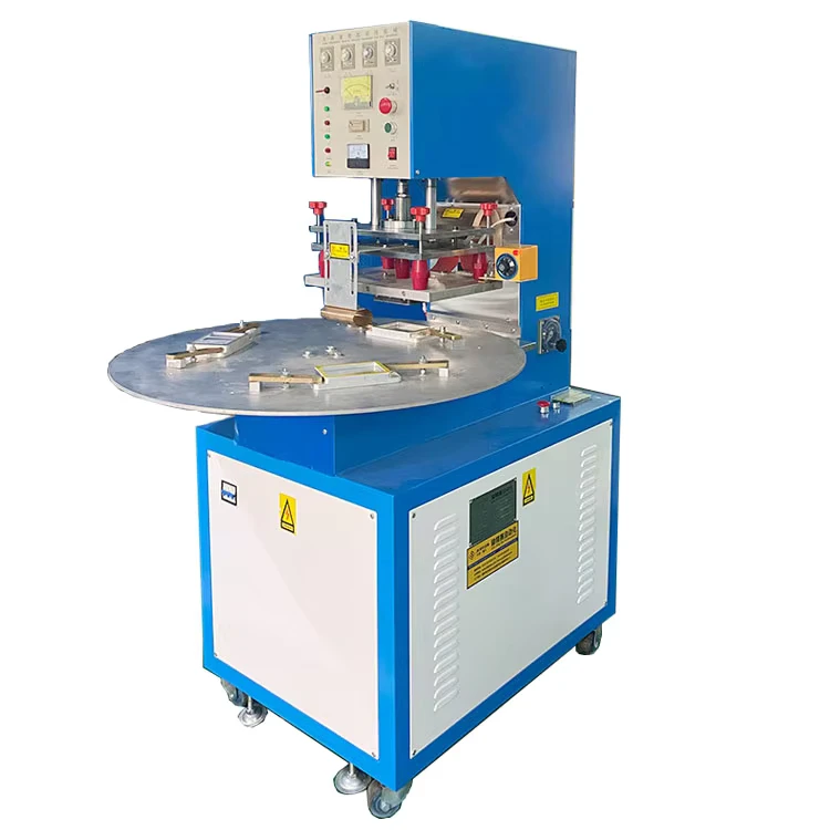High-Frequency-3-Station-Round-Table-Blister-Clamshell-Sealing-Machine-with-5-10KW-Power-CE-ISO-Certified