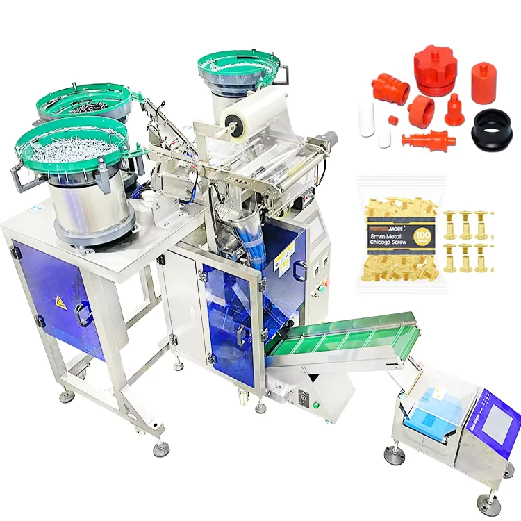 High-Precision-Automatic-Hardware-Parts-Plastic-Lid-Bottle-Caps-3-Vibratory-Counting-Packing-Machine-With-Check-Weighing-Device