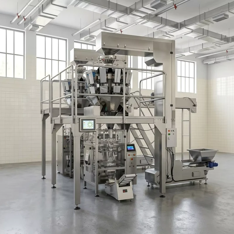 High-Productivity-Automatic-Beverage-Packaging-Machine-with-3-Side-Seal-for-Waterproof-Film-Pouches-and-Bags