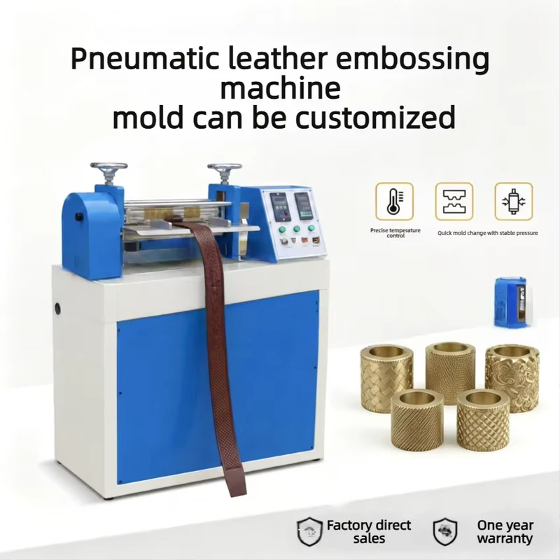 High-Quality-Pneumatic-Leather-Belt-Embossing-Machine