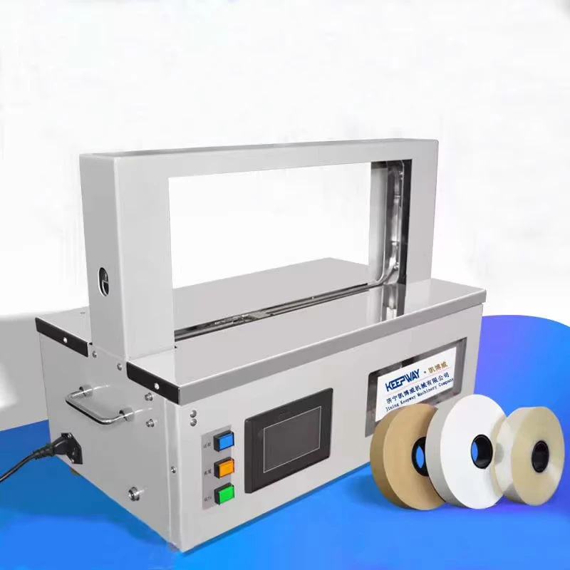 High-Speed-Automatic-Paper-Tape-Strapping-Solution-Digital-Control-OPP-Film-Banding-Machine
