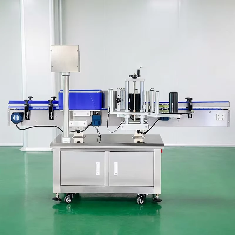 High-Speed-Automatic-Round-Bottle-Labeling-System