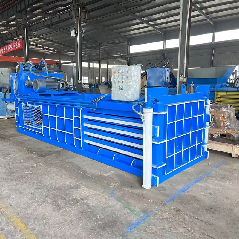 High-efficiency-Fully-Automatic-Hydraulic-Horizontal-Baling-Machine-Sold-Directly-From-the-Factory