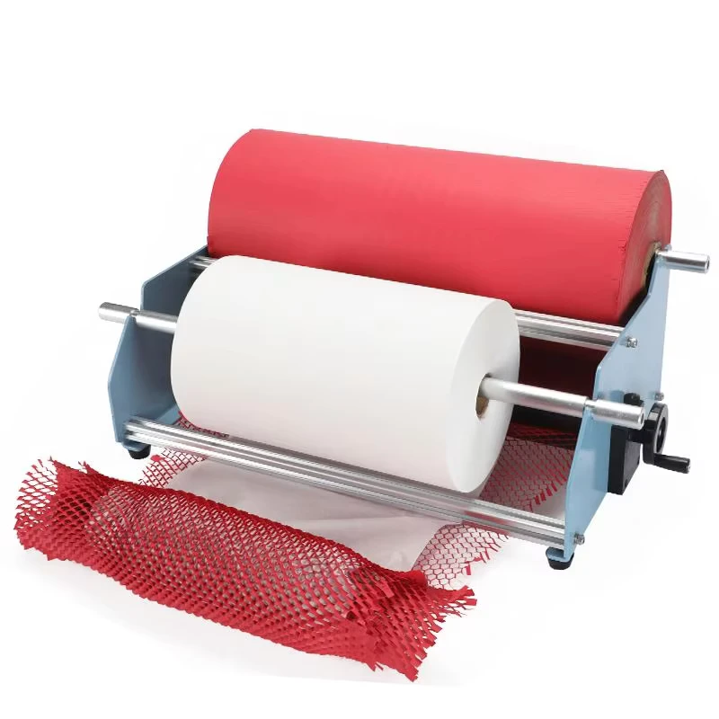 Honeycomb-Paper-Dispenser-Manual-Double-Shaft-Honeycomb-Paper-Puller-Stretching-Auxiliary-Packaging-Environmental-Protection-1