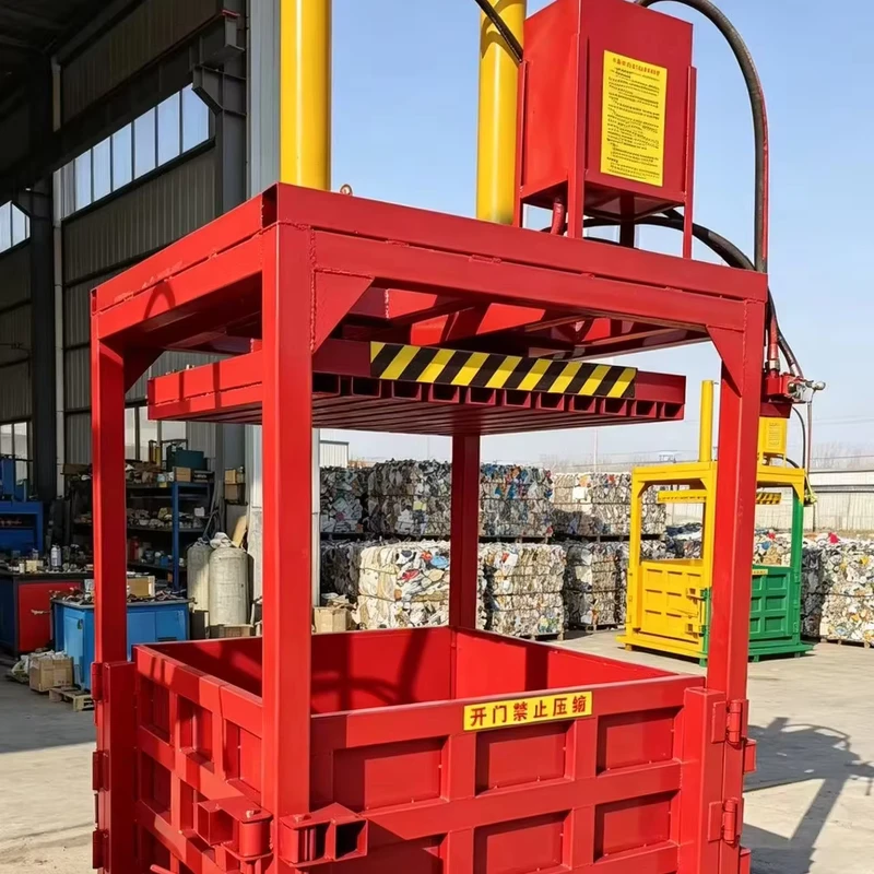 Horizontal-Automatic-Waste-Tire-Garbage-Baler-Multi-Functional-Waste-Rubber-Plastic-Baling-Machine