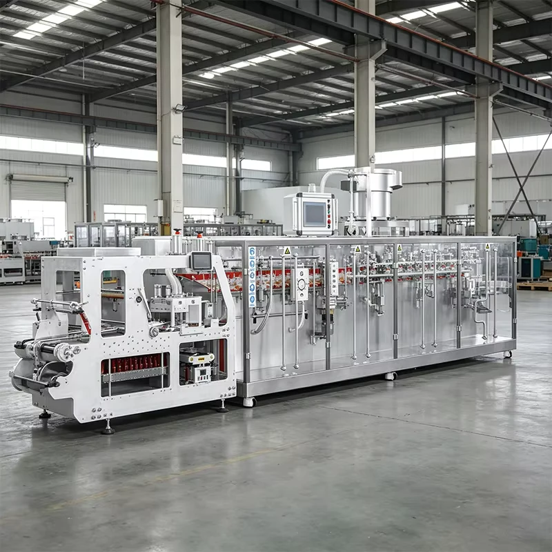 Horizontal-Pouch-Packing-Machine-with-Vacuum-Function-for-Liquid-Paste-Powder-Granule-and-Solid-Materials