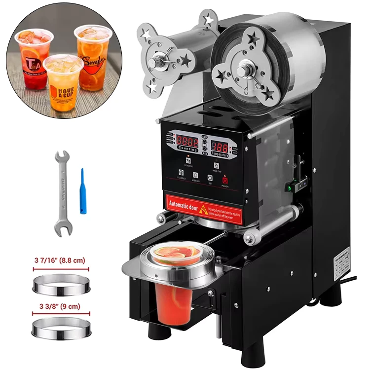Hot-Selling-Electric-90-95-mm-pp-Coffee-Drink-Bubble-Tea-98mm-Boba-Juice-Cup-Sealer-Automatic-Cup-Sealing-Machine