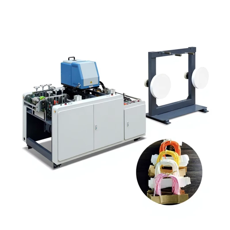 Hot-melt-Glue-Adhesive-Type-Paper-Bag-Handle-Inserting-Machine-Paper-Bag-with-Ribbon-Round-Rope-Handle-Making-Gluing-Machine