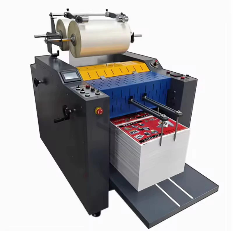 Hydraulic-Full-auto-AF-540-PLC-Intelligent-Roll-Laminating-Machine-With-Mirror-Chrome-Roller