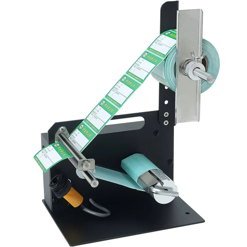 Industrial-Automatic-Label-Dispenser-Electric-Peeling-Stripping-Machine-with-High-Speed-Label-Rewinding-System