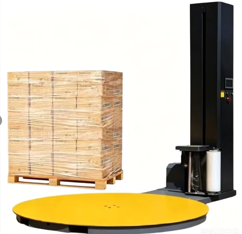 Industrial-Intelligent-Film-Packaging-Machine-for-Logistics-Pallet-Packaging
