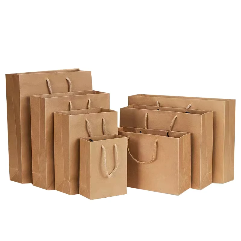 Kraft-Recycled-Brown-Natural-Paper-Bag-with-Handle-for-Shoes-Clothing-Packaging-Hot-Stamping-Eco-Friendly-and-Stylish