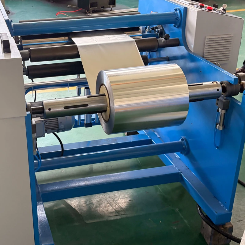 LKSR-450-Semi-automatic-Aluminum-Foil-Roll-Rewinding-Machine-with-Manual-Core-Loading-for-Home-Use