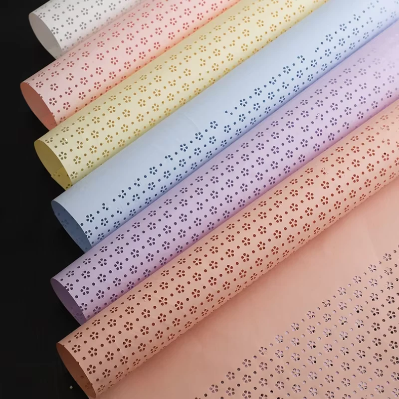 LUCIA-LF160824-Florist-Supplies-Thickened-Waterproof-Hollow-Fenghua-Paper-Flowers-Glassine-Paper-Packaging-Materials