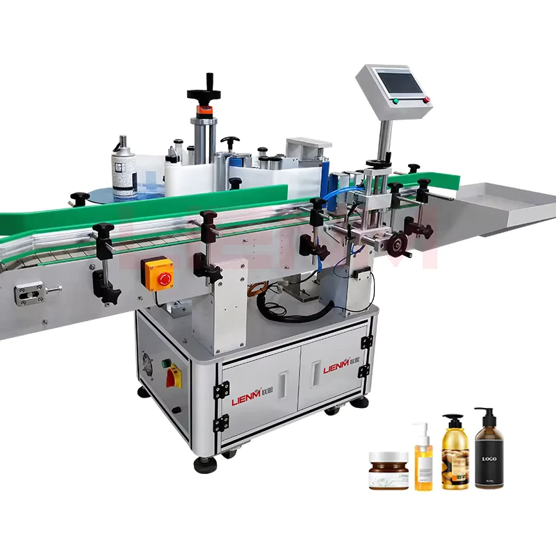 Labeling-Machine-for-Plastic-Bottles-Glass-Bottle-Jar-Round-Bottle-Automatic-Labeling-Machine