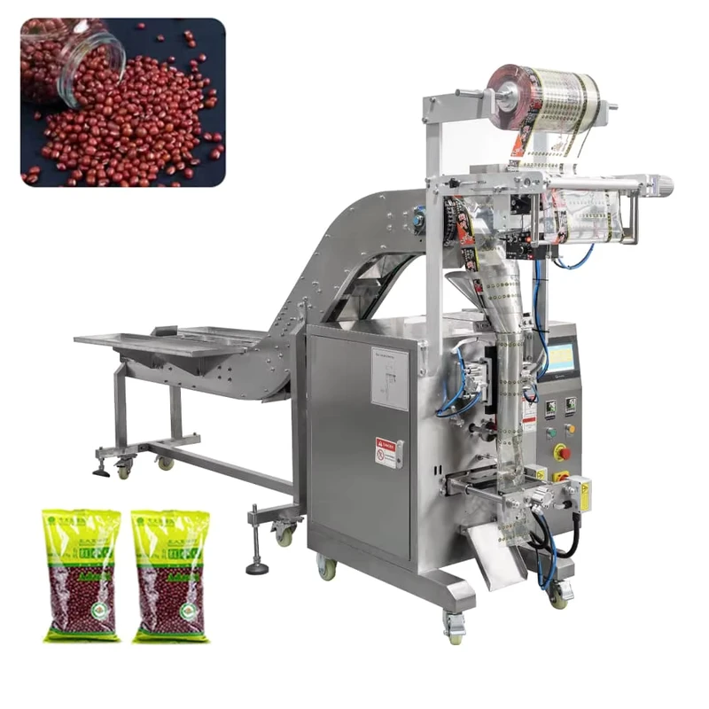Manual-Feeding-Mixed-Nuts-Black-Beans-Sachets-Metal-Spare-Parts-Small-Bucket-Chain-Conveyor-Packaging-Filling-Packing-Machines