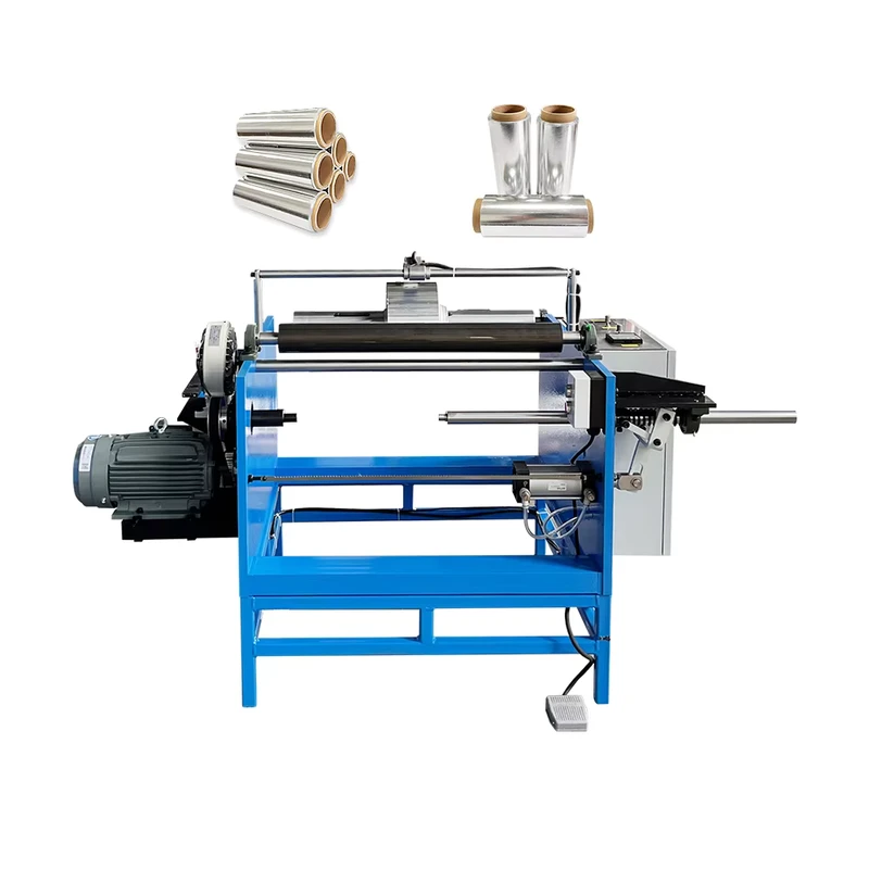 Manual-Stretch-Film-Roll-Rewinder-Single-Spindle-Aluminum-Foil-Slitting-and-Rewinding-Machine
