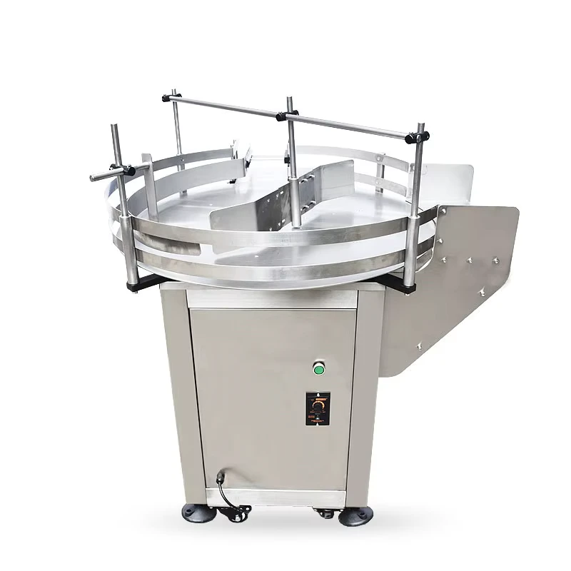 Manufacturer-High-Speed-Semi-Automatic-Electric-Rotary-Tables-Round-Bottle-Unscrambler-Pet-Bottle-Feeder-Sorting-Machine