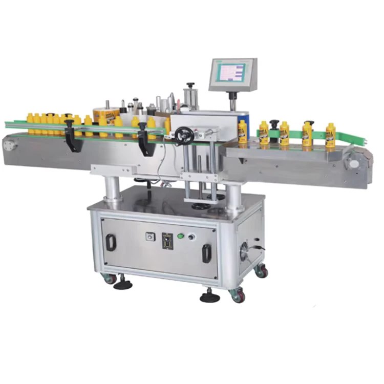Manufacturer-PM-630-Automatic-Round-Bottle-Sticker-Labeling-Machine-for-Round-Containers