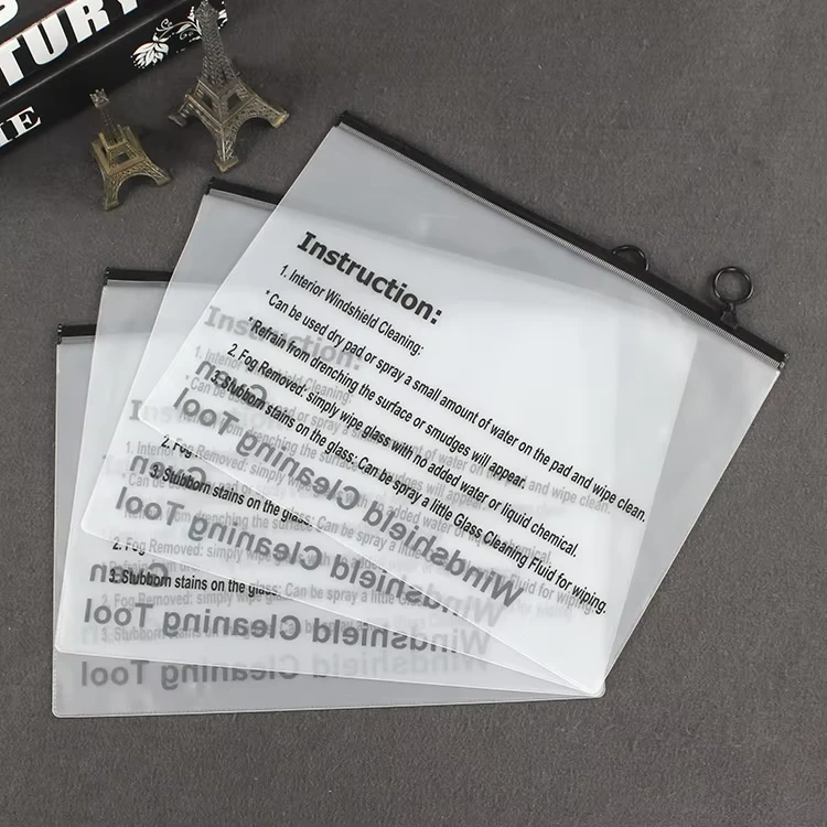 Manufacturer-Supplies-Frosted-PVC-Transparent-Clothing-Packaging-Bag-Logo-Printed-Zipper-Valve-Sealing-for-Advertising-Documents