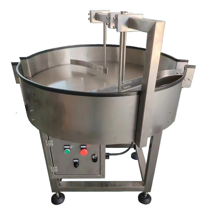 ManufacturerS-Export-Stainless-Steel-Round-Rotary-Turntable-Plastic-Bottle-Unscrambler-Table
