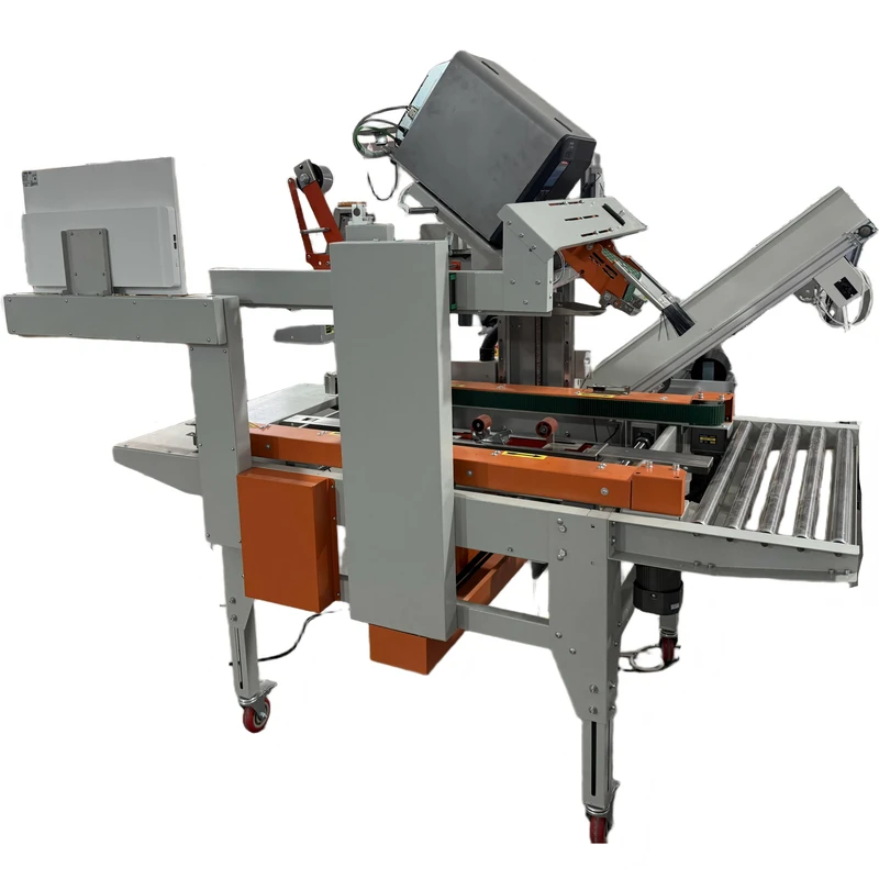 Manufacturing-Line-Carton-Packing-Machine-Auto-Adjustable-Carton-Sealer-Integrated-with-Label-Printer