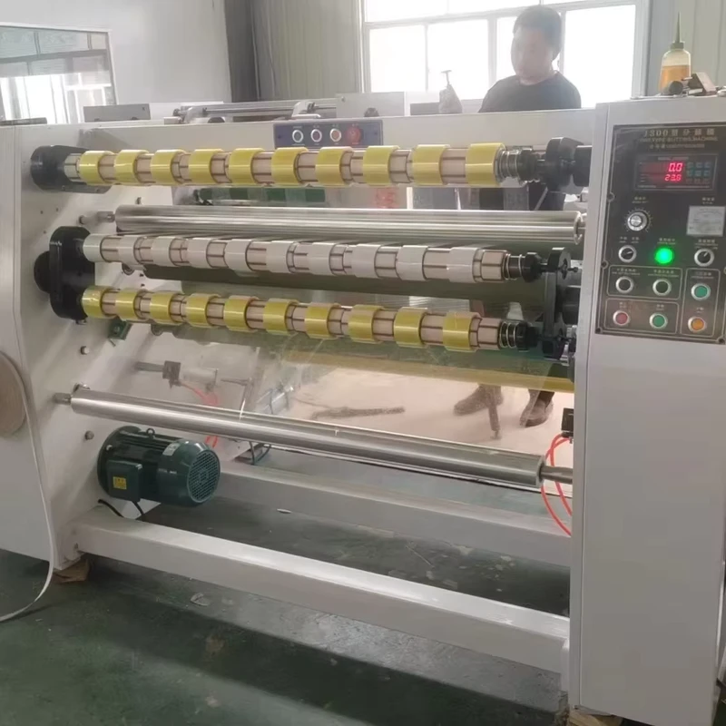 Mini-BOPP-Packaging-Tape-Making-Machine-High-Efficiency-1300mm-Working-Width-380V-Motor-Printed-Glue-Coating